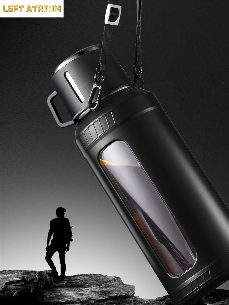 Large Capacity 2L Glass Water  - огляд і ціна Outdoor Sport Glass Water Bottle